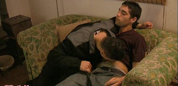  Sexy latino papis fucking and sucking each other on camera